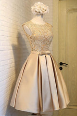 A-line Homecoming Dress Chic Red Short Prom Dress Party Dress PD388