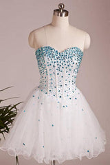 A Line Sweetheart Neck Short Prom Dresses Short Homecoming Dresses PD157