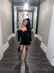 21st Birthday Outfit Black Girl Homecoming Dress Short Cocktail Dresses Y2105