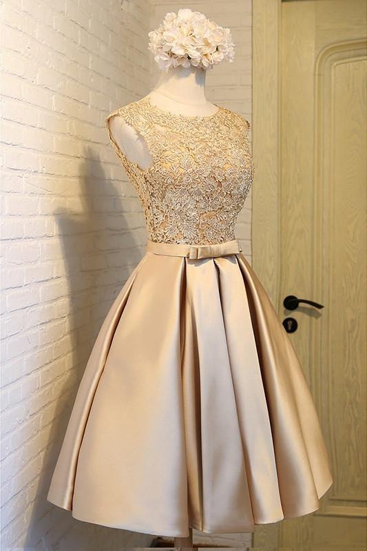 A-line Homecoming Dress Chic Red Short Prom Dress Party Dress PD388