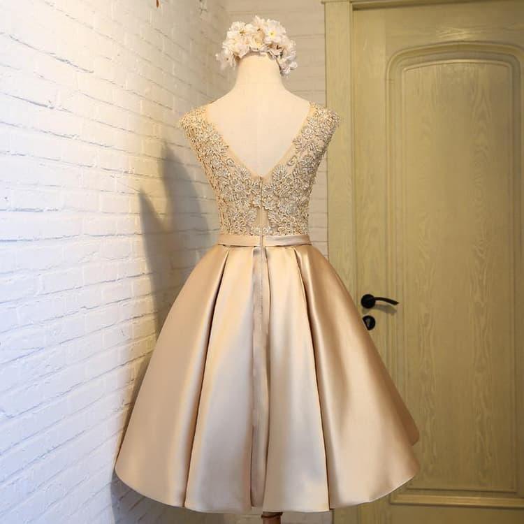 A-line Homecoming Dress Chic Red Short Prom Dress Party Dress PD388